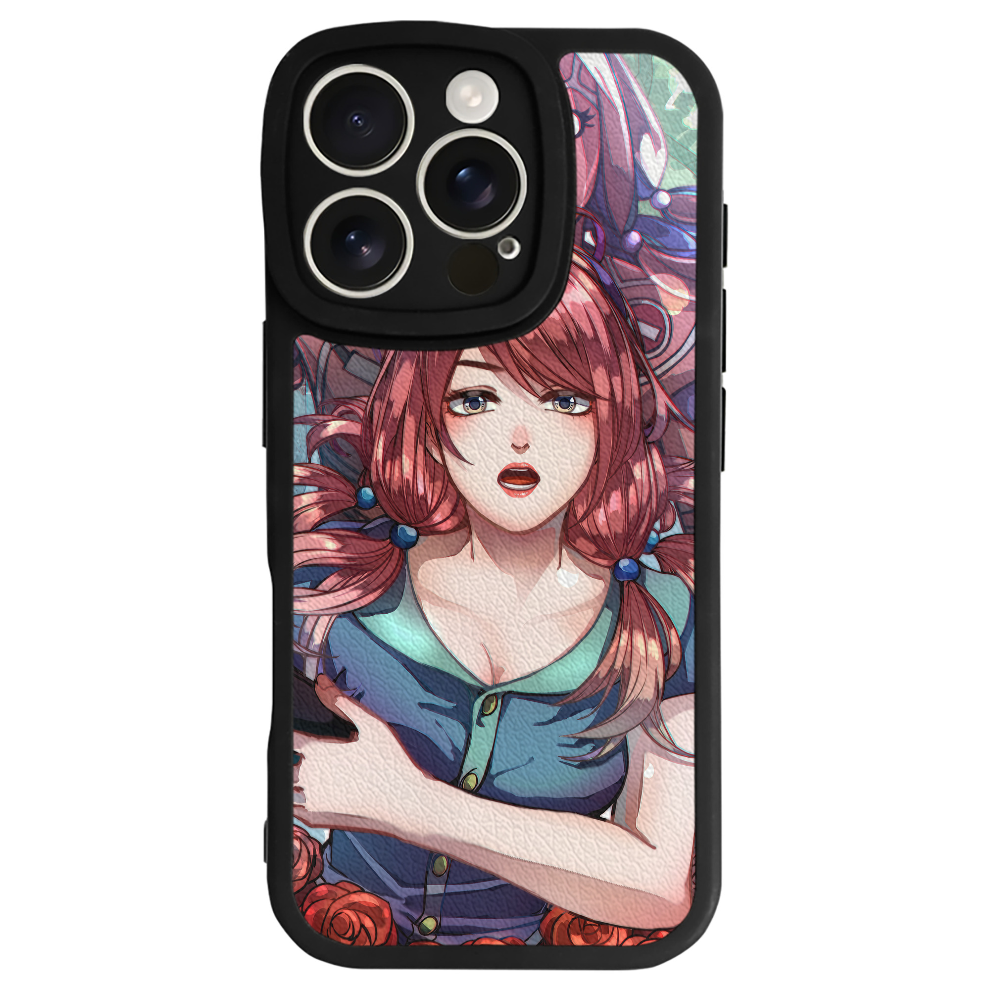 （画像用） ジョジョの奇妙な冒険 JoJo's Bizarre Adventure 【iPhone 16シリーズ対応】シリコンスマホケース（レザー調） 材質：シリコン